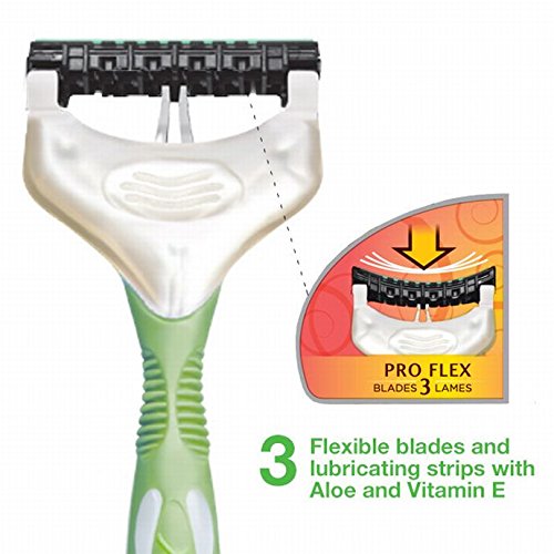 Schick Xtreme3 Razors with Hawaiian Tropic Scented Handles, 4-Count (Pack of 2)